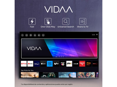 Hisense Smart TV de 50" de la serie A6 - Televisor