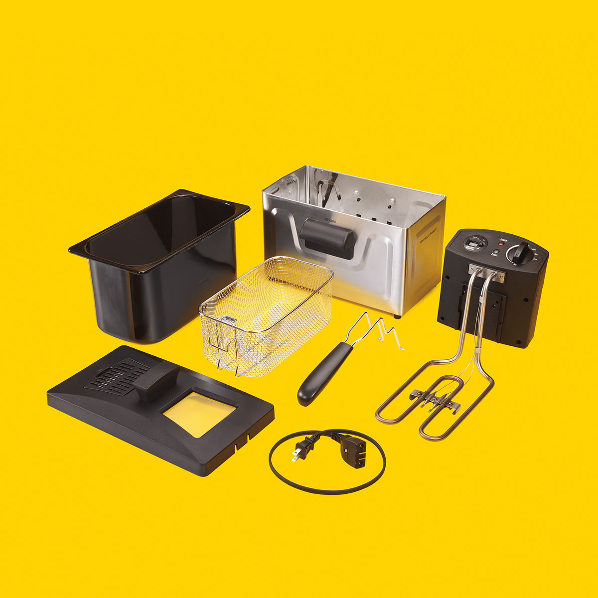 Freidora de Aceite Gran Capacidad 8 Tazas Hamilton Beach