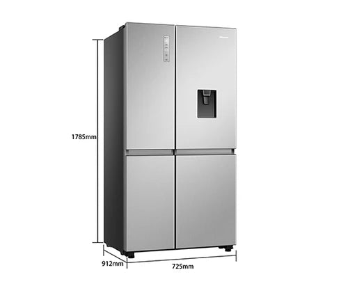 Refrigeradora Side By Side 23p3 Inverter con Dispensador de Agua Hisense