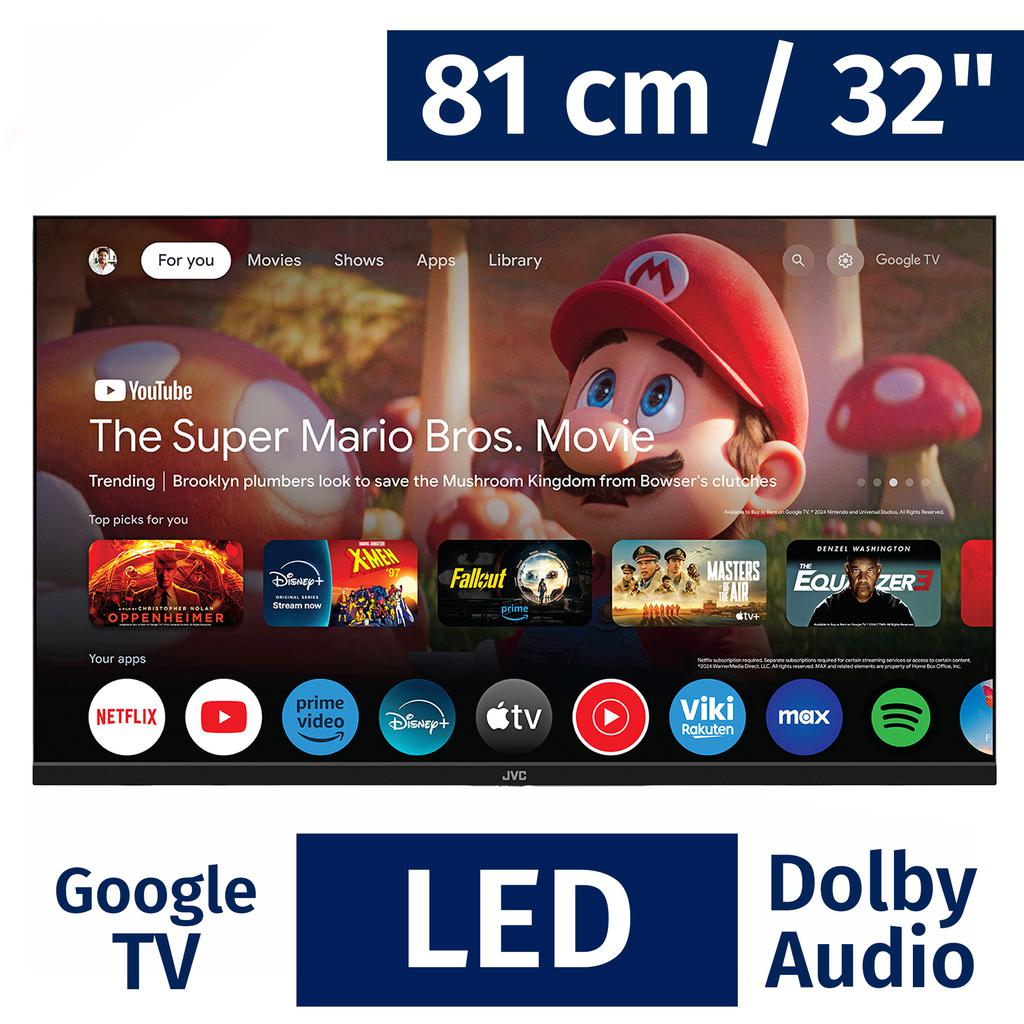JVC HD Smart TV Frameless de 32"