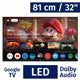 JVC HD Smart TV Frameless de 32"