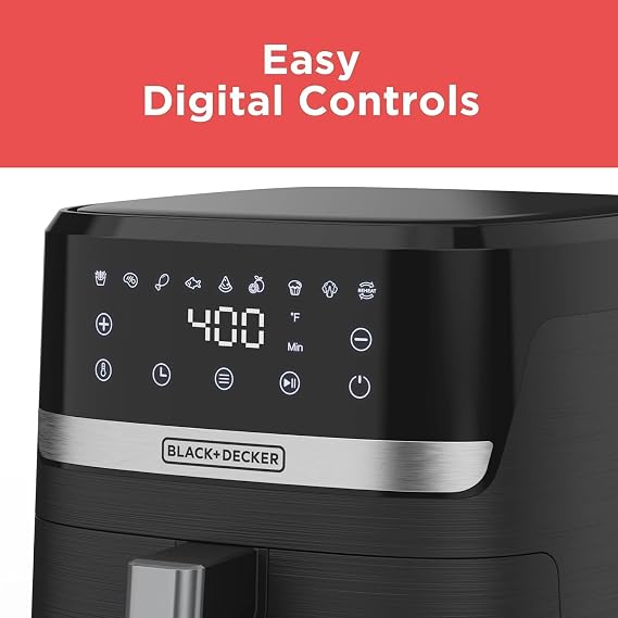 BLACK+DECKER Freidora de aire Purifry de 8 cuartos de galón
