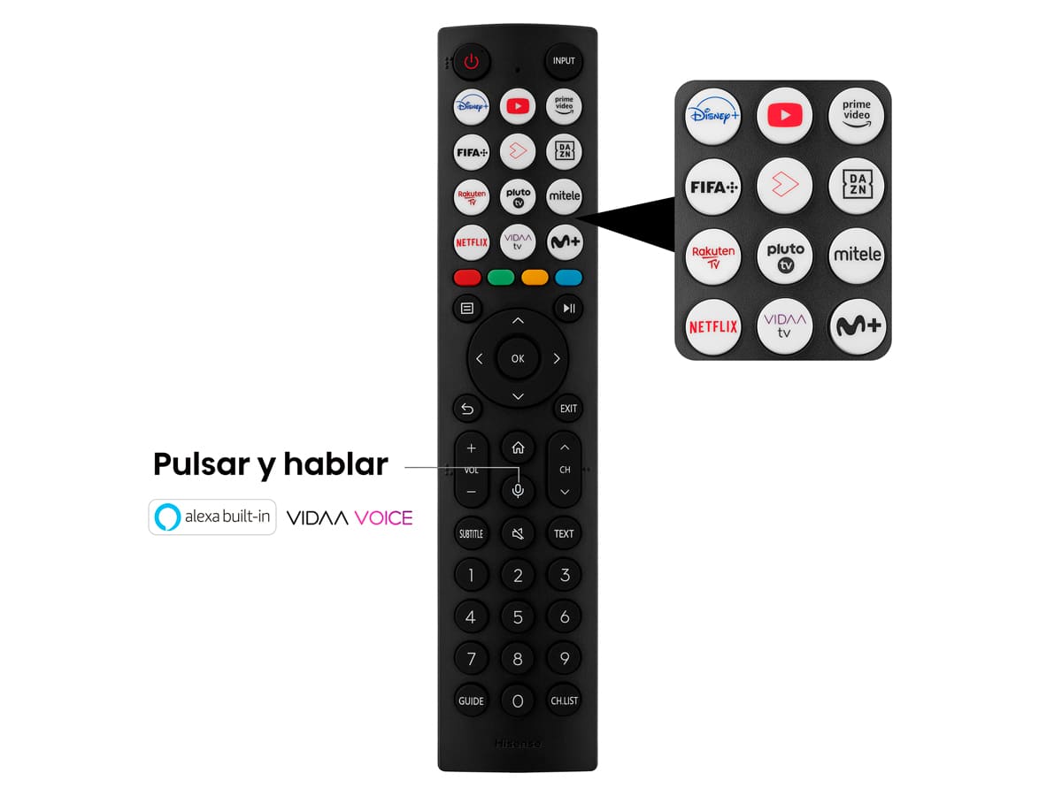 Hisense Smart TV de 50" de la serie A6 - Televisor