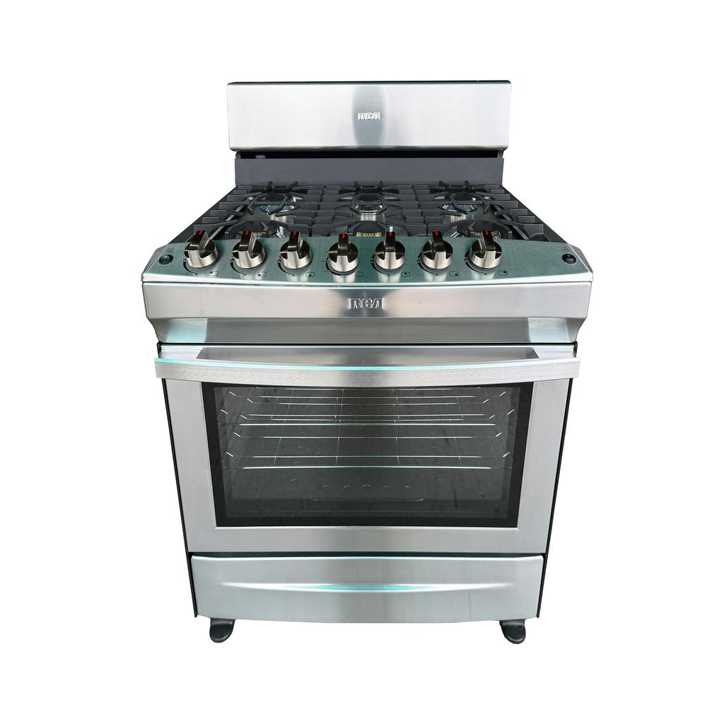 RCA Cocina a Gas | Enc. Eléctrico | 30" | 6 Quemadores