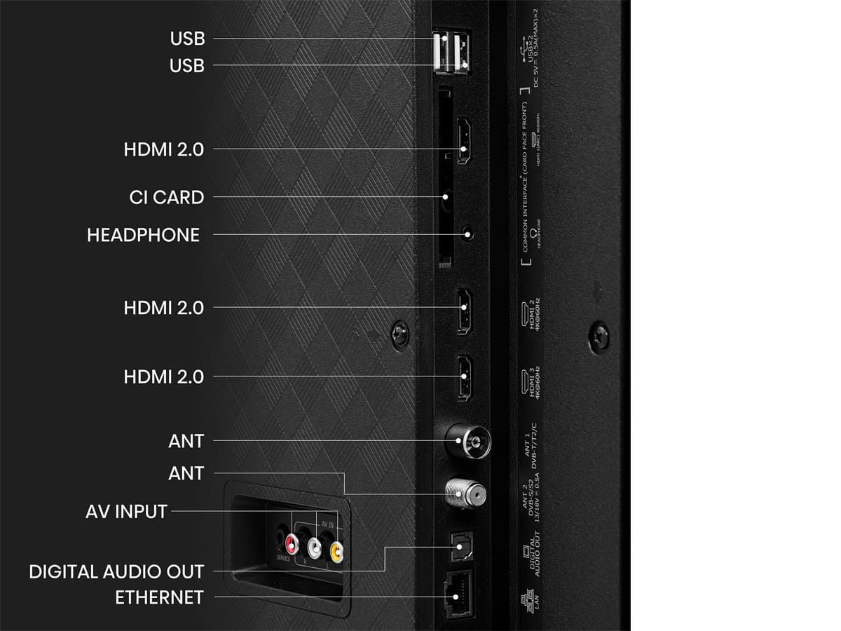 Hisense Smart TV de 50" de la serie A6 - Televisor
