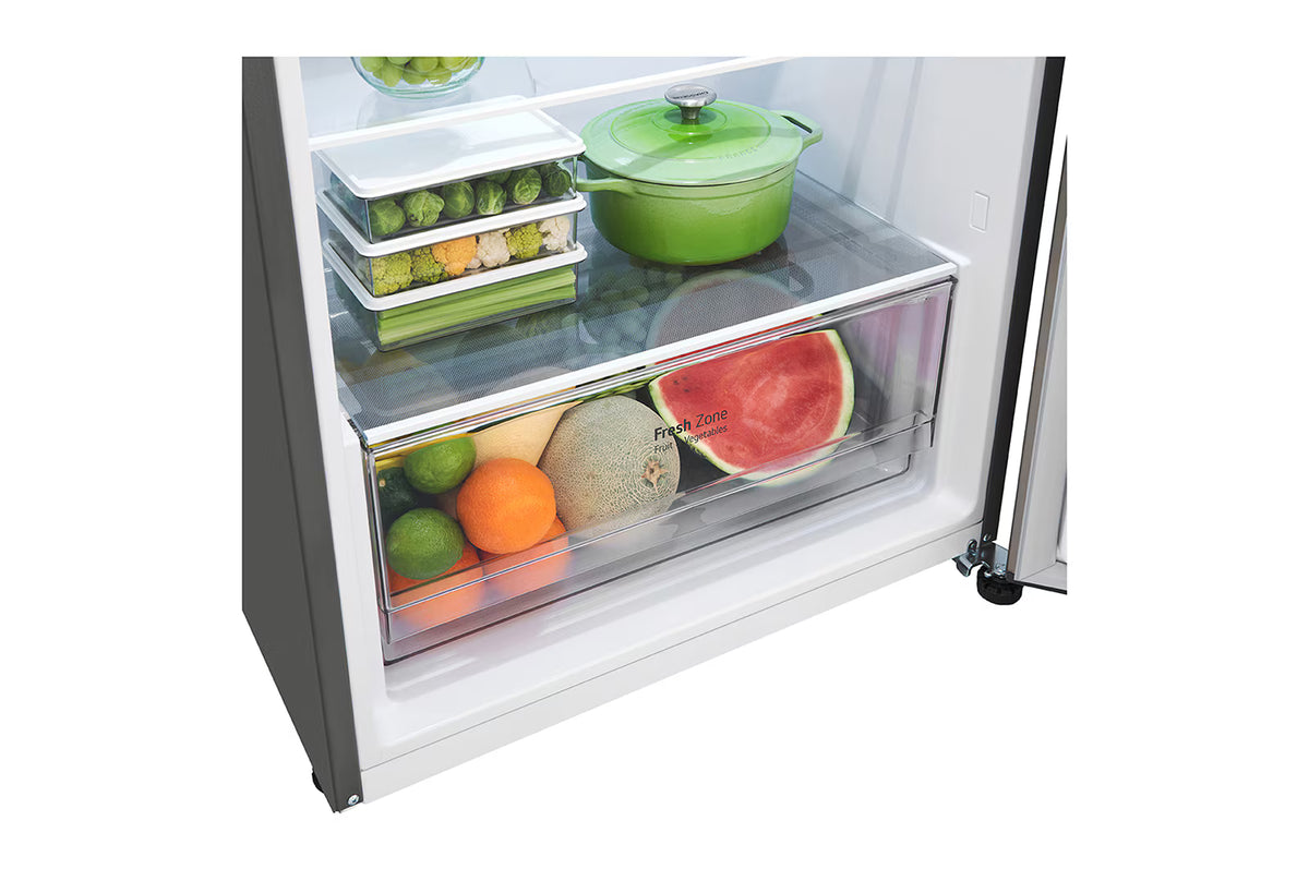 Refrigeradora Top Freezer 13.2pᶟ (Net) / 14.5pᶟ (Gross) LG VT38BPP Smart Linear InverterCooling™