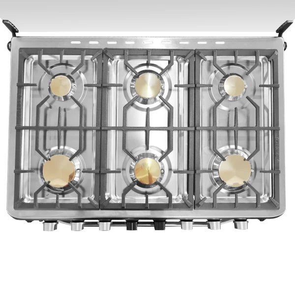 Estufa /Cocina a gas Marca Premier de 30 pulgadas con 6 hornillas