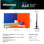Hisense Smart TV de 50" de la serie A6 - Televisor