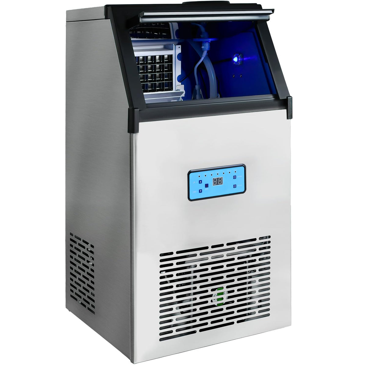 Fabricador De Hielo GPLUS Pantalla LED 50 KG