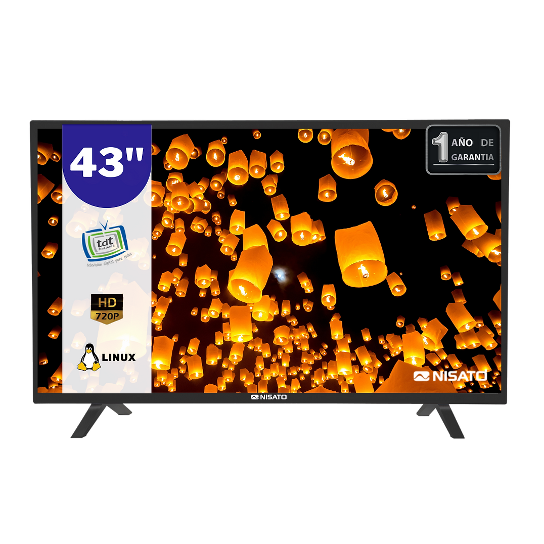 TV 43" SMART LINUX NISATO