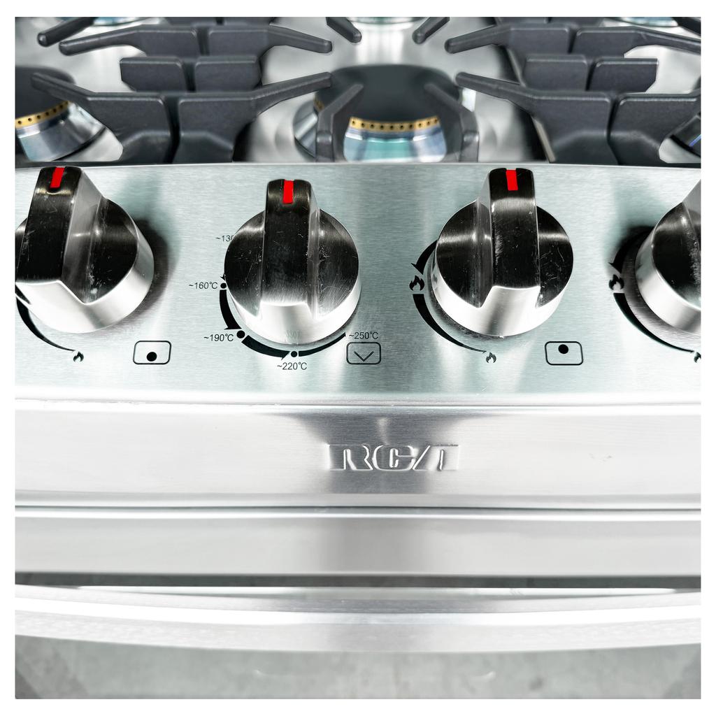 RCA Cocina a Gas | Enc. Eléctrico | 30" | 6 Quemadores