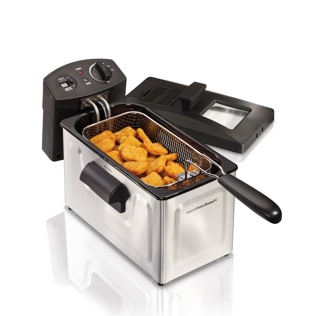 Freidora de Aceite Gran Capacidad 8 Tazas  Hamilton Beach
