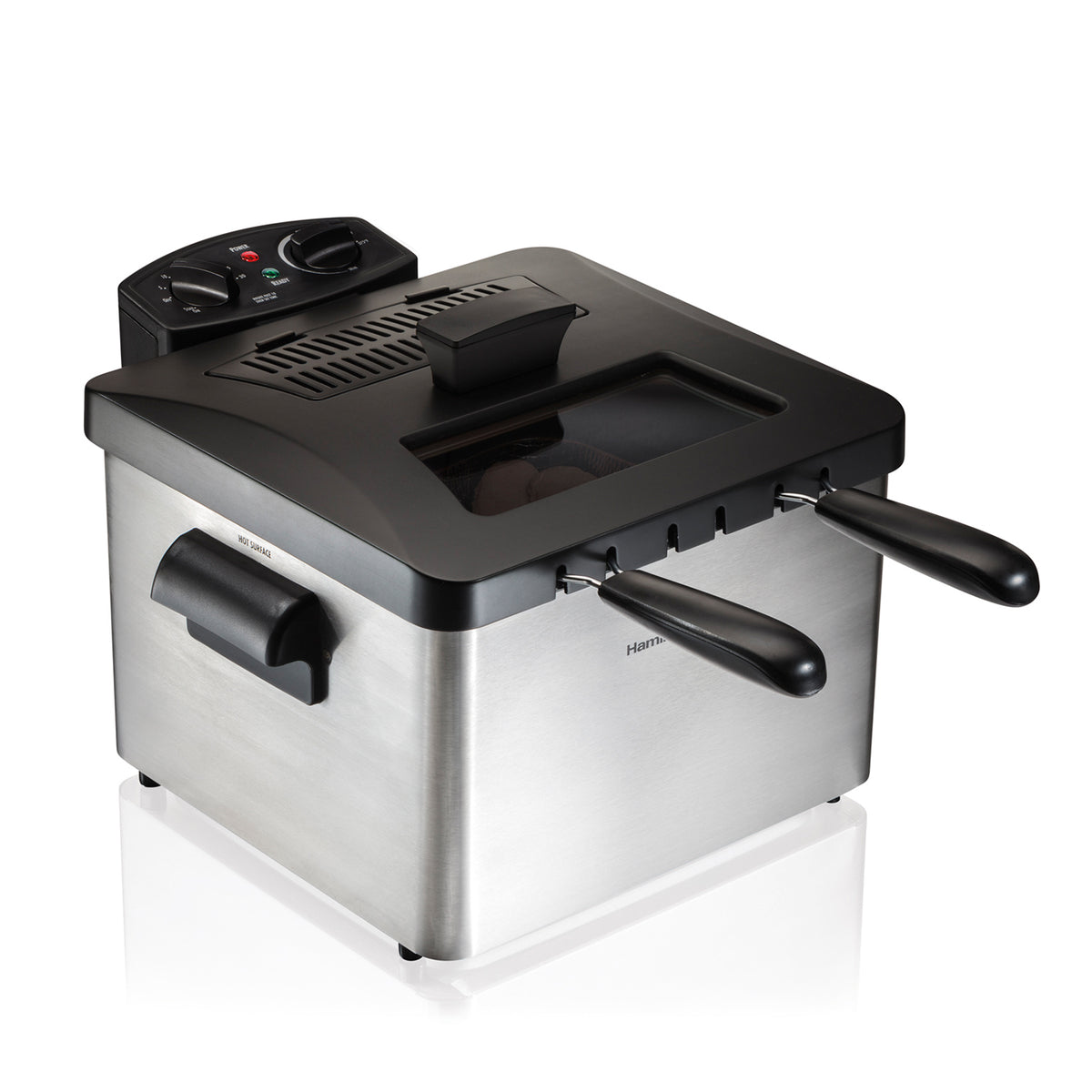 Freidora de Aceite Gran Capacidad 12 Tazas  Hamilton Beach