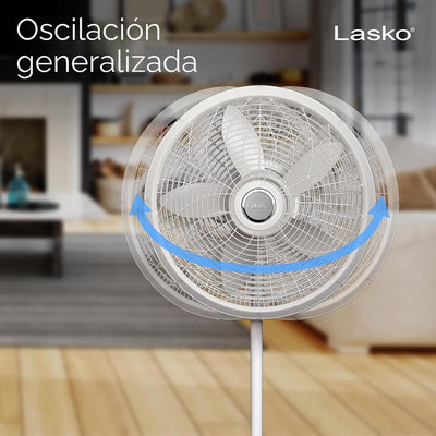 Ventilador de pedestal oscilante Lasko 18"
