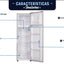 Refrigeradora Oster Frost de 2 Puertas 5.8 p. cu. 166lts.