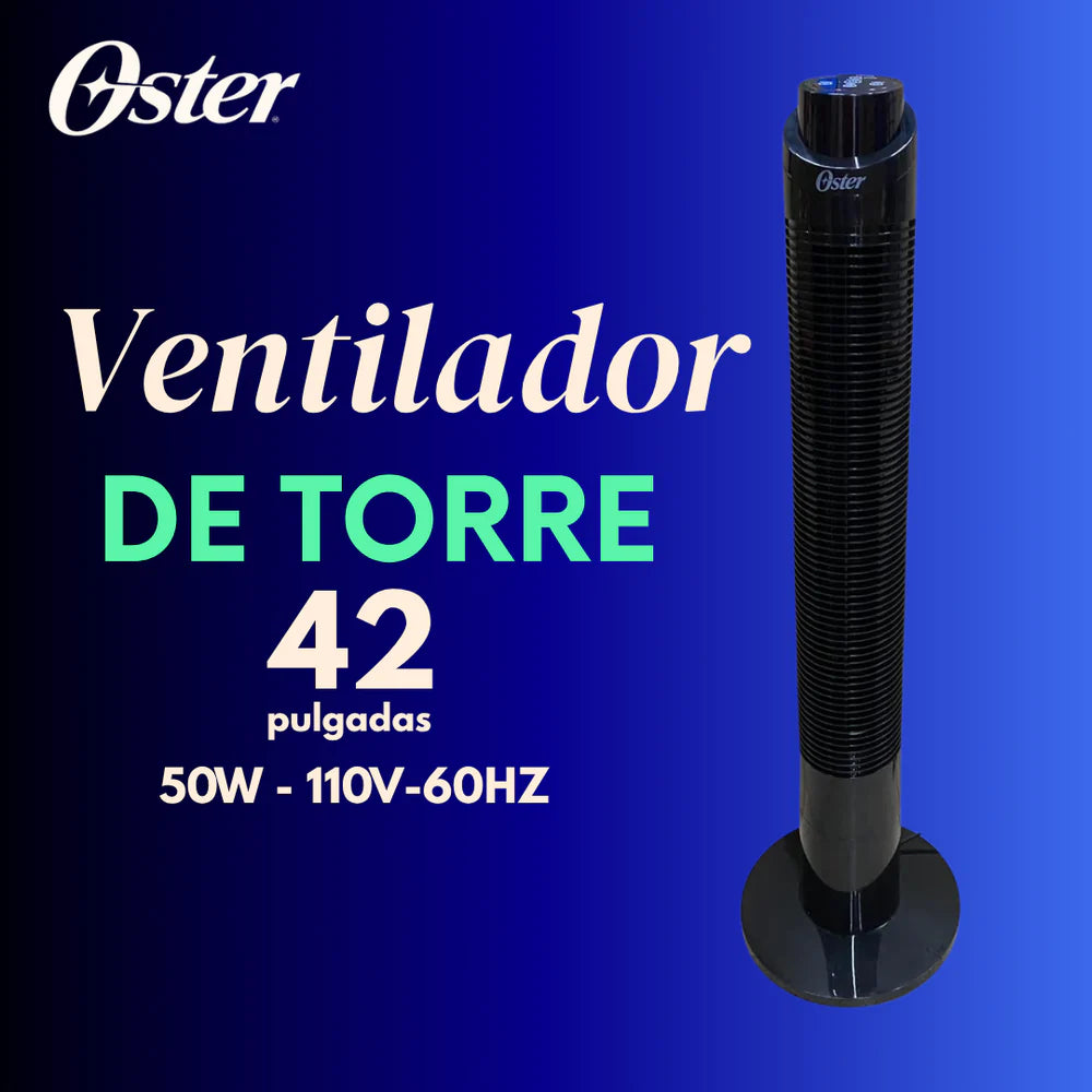Ventilador Abanico Tipo Torre 42" 50W Oster