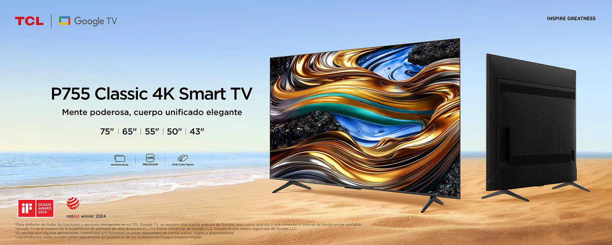 TCL Smart TV de 75 pulgadas con Google TV y resolución 4K HDR