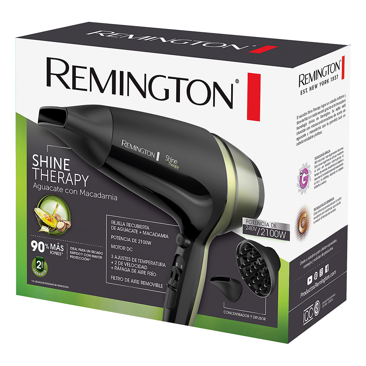 Secador de Cabello Remington Shine Therapy