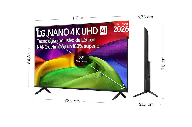Televisor LG Nano 4K UHD AI TV 50 pulgadas (126 cm)
