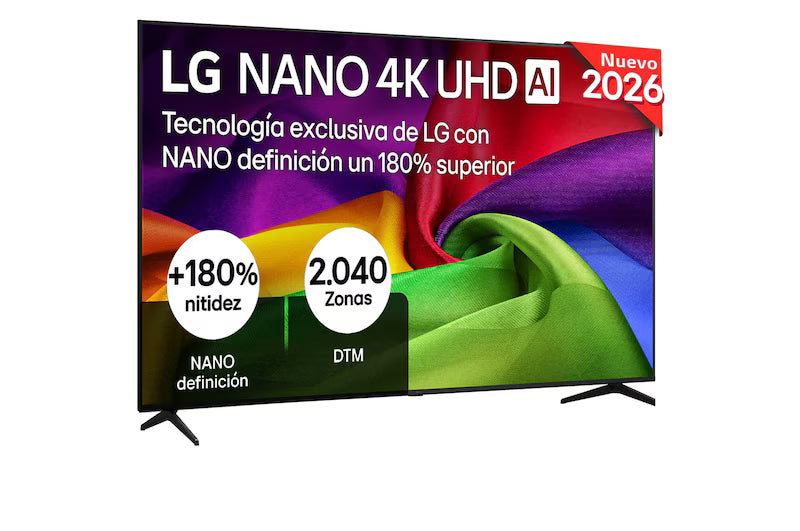 Smart TV LG NANO 4K UHD AI NU80 75 pulgadas 4K 2026