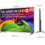 Smart TV LG NANO 4K UHD AI NU80 75 pulgadas 4K 2026